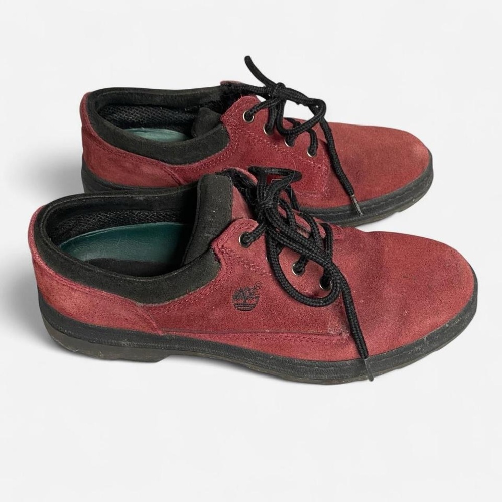 Vintage Timberland Burgundy Suede Oxfords